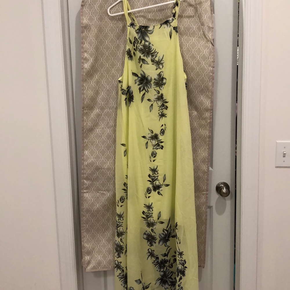 Yellow dress with flowers